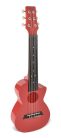 PUG-40-RD Korala Poly Ukes guitarlele polycarbonate, back with acoustic chambers, light red