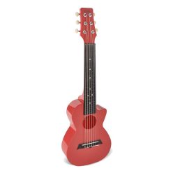   PUG-40-RD Korala Poly Ukes guitarlele polycarbonate, back with acoustic chambers, light red