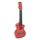 PUG-40-RD Korala Poly Ukes guitarlele polycarbonate, back with acoustic chambers, light red