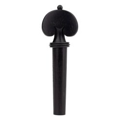   PV-17442EB Teller  violin peg 4/4, Heart, ebony, black ball and ring, medium, 9,2mm