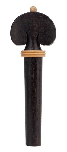 PV-17442EW Teller  violin peg 4/4, Heart, ebony, white ball and ring, medium, 9,2mm