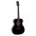 RA-12-BK Richwood Artist Series acoustic guitar, auditorium model, die cast machine heads, black