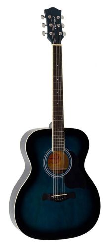 RA-12-BUS Richwood Artist Series acoustic guitar, auditorium model, die cast machine heads, blue sunburst