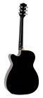 RA-12-CEBK Richwood Artist Series acoustic guitar, auditorium model, active EQ, die cast machine heads, black