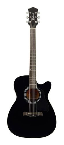 RA-12-CEBK Richwood Artist Series acoustic guitar, auditorium model, active EQ, die cast machine heads, black
