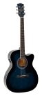 RA-12-CEBS Richwood Artist Series acoustic guitar, auditorium model, active EQ, die cast machine heads, blue sunburst