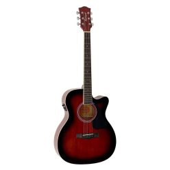  RA-12-CERS Richwood Artist Series acoustic guitar, auditorium model, active EQ, die cast machine heads, red sunburst