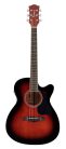 RA-12-CERS Richwood Artist Series acoustic guitar, auditorium model, active EQ, die cast machine heads, red sunburst