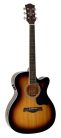 RA-12-CESB Richwood Artist Series acoustic guitar, auditorium model, active EQ, die cast machine heads, sunburst