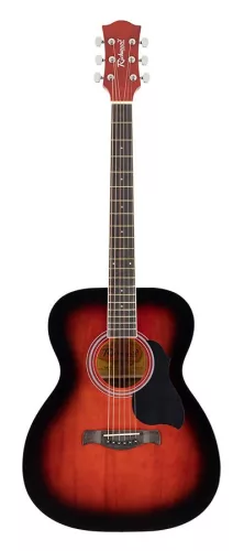 RA-12-RS Richwood Artist Series acoustic guitar, auditorium model, die cast machine heads, red sunburst