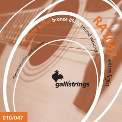   RA1047 Galli  string set acoustic 80/20 bronze wound, extra light, 010-014-023-030-039-047