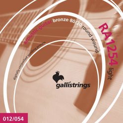   RA1254 Galli  string set acoustic 80/20 bronze wound, light, 012-016-024-032-042-054