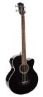 RB-102-CEBK Richwood  acoustic bass guitar, cutaway, 4-band EQ, die cast machine heads, black