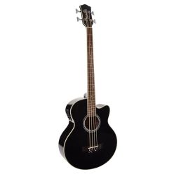   RB-102-CEBK Richwood  acoustic bass guitar, cutaway, 4-band EQ, die cast machine heads, black