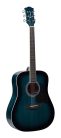 RD-12-BUS Richwood Artist Series acoustic guitar, dreadnought model, die cast machine heads, blue sunburst