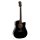 RD-12-CEBK Richwood Artist Series acoustic guitar, dreadnought model, active EQ, die cast machine heads, black