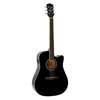 RD-12-CEBK Richwood Artist Series acoustic guitar, dreadnought model, active EQ, die cast machine heads, black