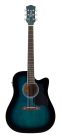 RD-12-CEBS Richwood Artist Series acoustic guitar, dreadnought model, active EQ, die cast machine heads, blue sunburst