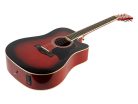 RD-12-CERS Richwood Artist Series acoustic guitar, dreadnought model, active EQ, die cast machine heads, red sunburst