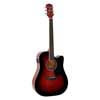 RD-12-CERS Richwood Artist Series acoustic guitar, dreadnought model, active EQ, die cast machine heads, red sunburst