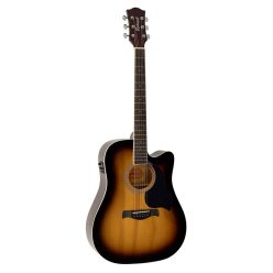   RD-12-CESB Richwood Artist Series acoustic guitar, dreadnought model, active EQ, die cast machine heads, sunburst