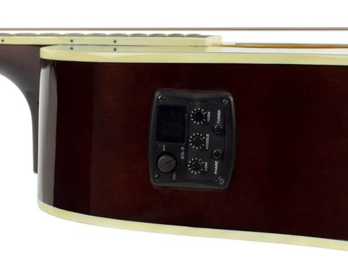 Richwood RD-12-CESB Artist Series Dreadnought Cutaway Westerngitarre – sunburst Hochglanz, aktiver EQ5, verchromte Die-Cast-Mechaniken