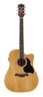 RD-12-CE Richwood Artist Series acoustic guitar, dreadnought model, active EQ, die cast machine heads, natural