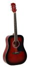 RD-12-RS Richwood Artist Series acoustic guitar, dreadnought model, die cast machine heads, red sunburst