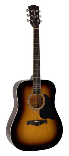 RD-12-SB Richwood Artist Series acoustic guitar, dreadnought model, die cast machine heads, sunburst