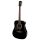 RD-12L-BK Richwood Artist Series lefthanded acoustic guitar, dreadnought model, die cast machine heads, black