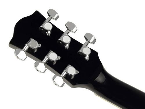 Richwood RD-12L-BK Artist Series chitară acustică dreadnought pentru stângaci – negru lucios, top agathis, spate & laterale tei laminat, cheițe turnate cromate