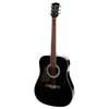 RD-12L-BK Richwood Artist Series lefthanded acoustic guitar, dreadnought model, die cast machine heads, black