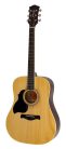 RD-12L Richwood Artist Series lefthanded acoustic guitar, dreadnought model, die cast machine heads, natural