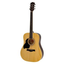   RD-12L Richwood Artist Series lefthanded acoustic guitar, dreadnought model, die cast machine heads, natural