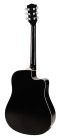 RD-12LCEBK Richwood Artist Series lefthanded acoustic guitar, dreadnought model, active EQ, die cast machine heads, black