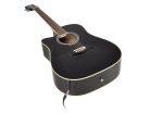 RD-12LCEBK Richwood Artist Series lefthanded acoustic guitar, dreadnought model, active EQ, die cast machine heads, black