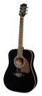 RD-16-BK Richwood Artist Series acoustic guitar, dreadnought model, solid top, black, die cast machine heads,