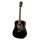 RD-16-BK Richwood Artist Series acoustic guitar, dreadnought model, solid top, black, die cast machine heads,