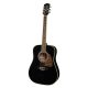 RD-16-BK Richwood Artist Series acoustic guitar, dreadnought model, solid top, black, die cast machine heads,