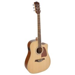   RD-16-CE Richwood Artist Series acoustic guitar, dreadnought model, solid top, natural, cutaway, active EQ
