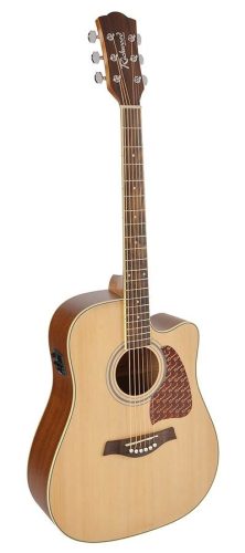 RD-16-CE Richwood Artist Series acoustic guitar, dreadnought model, solid top, natural, cutaway, active EQ