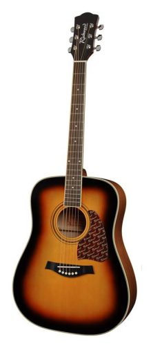 RD-16-SB Richwood Artist Series acoustic guitar, dreadnought model, solid top, sunburst, die cast machine heads.