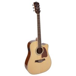   RD-17-CE Richwood Artist Series acoustic guitar, dreadnought model, cutaway, solid top, Fishman EQ and tuner, natural