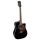 RD-17-CEBK Richwood Artist Series acoustic guitar, dreadnought model, cutaway, solid top, Fishman EQ and tuner, black