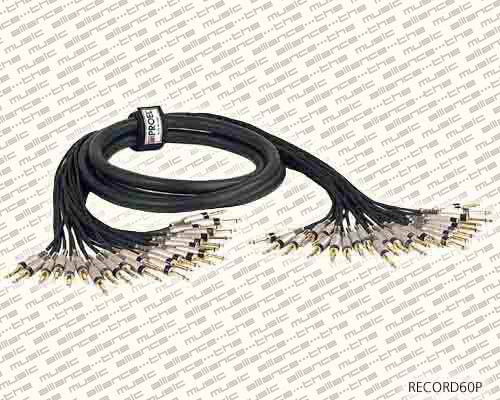 RECORD-60P Proel  studio-recorder cable, black, 4 meter, cmi24 record serie, 24 x s320-24 x s320