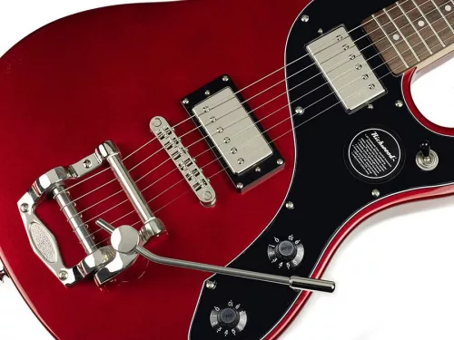 REG-375-RRM Richwood Master Series electric guitar "Buckaroo Deluxe Tremola", engineered wood fb, Roman Red metallic