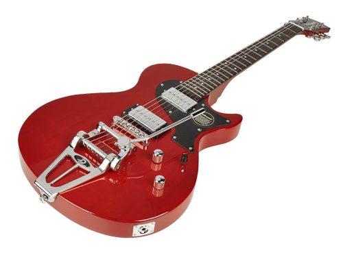 REG-435-PRD Richwood Master Series electric guitar "Retro Special Tremola", set neck, Portage Red