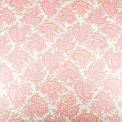 RF5171 Luthitec  silver backed pink paisley paper guitar body decal, 690x480mm