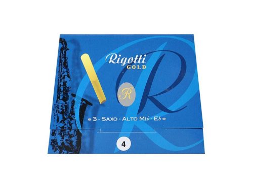 RGA40/3 Rigotti Gold alto saxophone reeds, 3-pack, 4.0