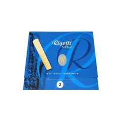 RGS20/3 Rigotti Gold soprano saxophone reeds, 3-pack, 2.0